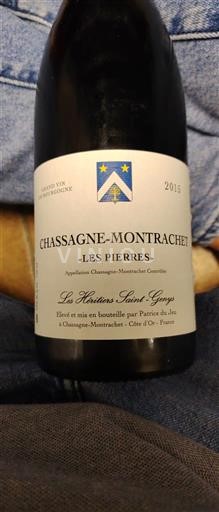 Burgundija Chassagne-Montrachet Les Héritiers Saint-Genys Les Pierres 2015