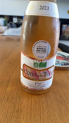 Lorraine Côtes de Toul Vincent Laroppe Gris 2023