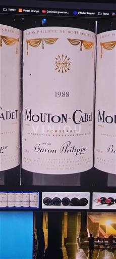 Bordéus Baron Philippe de Rothschild Mouton-Cadet 1988