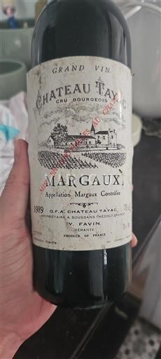 Bordeaux Margaux Cru Bourgeois Château Tayac 1989