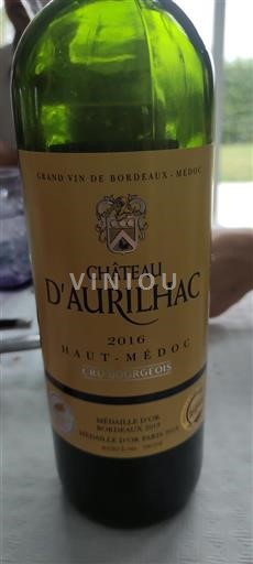 Bordeaux Haut-Médoc Cru Bourgeois Château Aurilhac 2016
