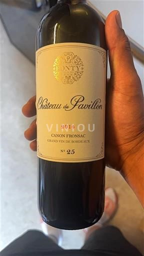 Bordeaux Canon-Fronsac Château Pavillon 2014