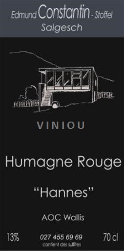 Valais Humagne Rouge Cave Constantin Humagne rouge Hannes 2020