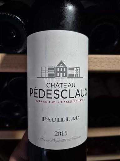 Bordeaux Pauillac Grand Cru Château Pédesclaux 2015