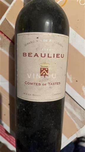 Bordeaux Ospecificerad Château Beaulieu Comtes de Tastes Icke årgångsbetecknad