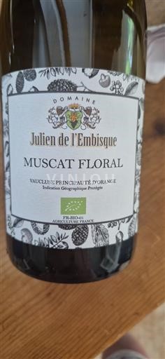 Provence, dolina spodnjega Rôna, Korzika Vaucluse Julien de l'Embisque Muscat Floral 2024