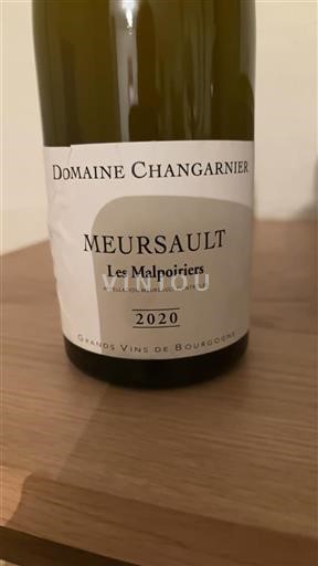 Bourgogne Meursault Domaine Changarnier Les Malpoiriers 2020