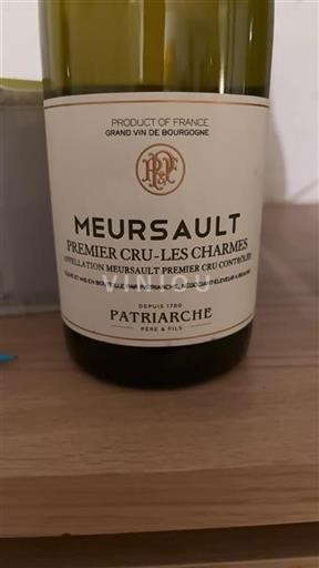 Burgundi Meursault Premier Cru Patriarche Les Charmes 2017