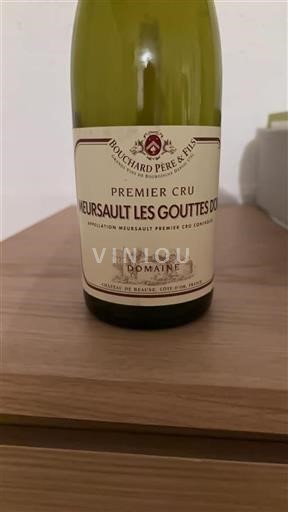 Burgundi Meursault Premier Cru Bouchard Père & Fils Meursault Les Gouttes d'Or Ei vuosikertaa