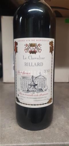 Bordeaux Le Chevalier Billard 2010