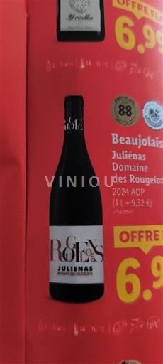 Beaujolais Juliénas Domaine Des Rougelons 2024