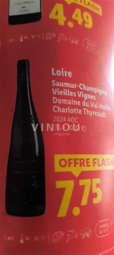 Vallée de la Loire Saumur-champigny Domaine Val Hulin Vieilles Vignes 2024