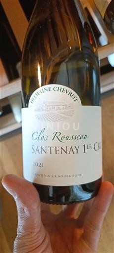 Burgundija Santenay Premier Cru Domaine Chevrot Clos Rousseau 2021