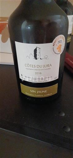 Jura Côtes-du-Jura Domaine Frédéric Lambert Vin Jaune 2016
