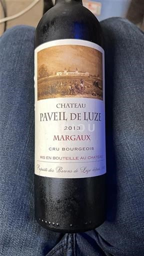 Bordeaux Margaux Cru Bourgeois Château Paveil de Luze 2013