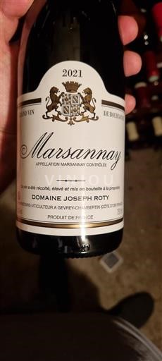 Vin Rouge sec Domaine Joseph Roty 2021 France Bourgogne Marsannay