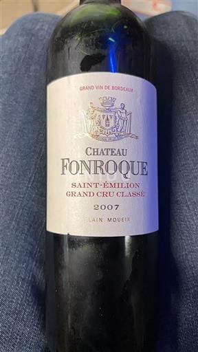 Bordeaux Saint-Émilion Grand Cru Château Fonroque 2007