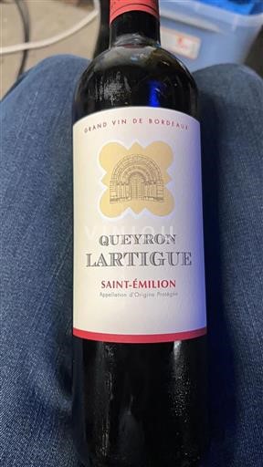 Vin Rouge sec Queyron Latigue 2016 France Bordeaux Saint-Émilion AOC