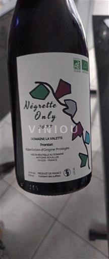 Sud-Ouest Fronton Domaine La Valette Négrette Only 2023