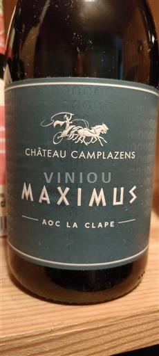 Languedoc La Clape Château Camplazens Maximus 2022