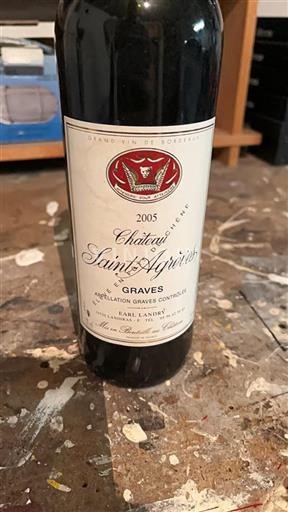 Bordeaux Graves Château Saint-Agrèves Élevé en fût de chêne 2005
