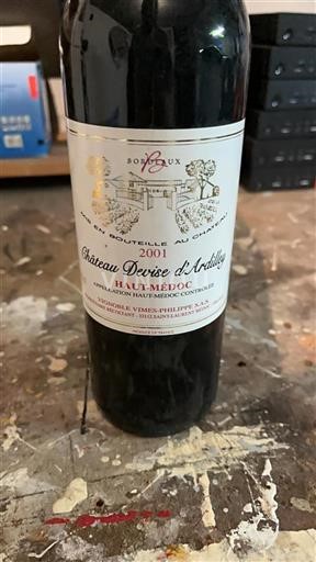 Bordeaux Haut-Médoc Château Devise Ardilley 2001