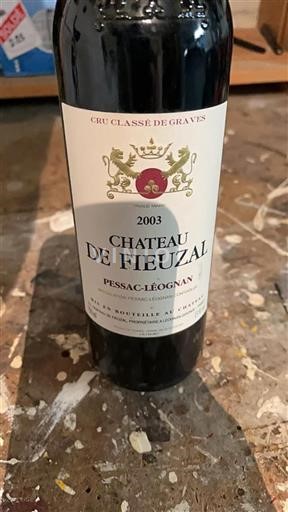 Bordeaux Pessac-Léognan Château Fieuzal 2003