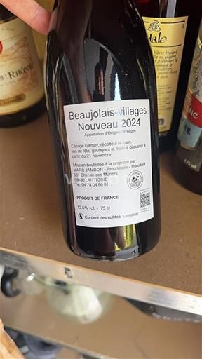 Beaujolais Beaujolais Villages Marc Jambon Nouveau 2024