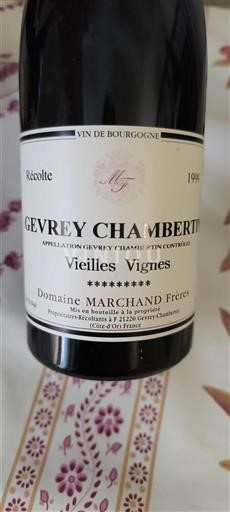 Burgundsko Gevrey-Chambertin Domaine Marchand Frères Vieilles Vignes 1999