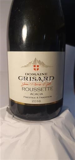 Savoja in Bugey Roussette de Savoie Domaine Grisard Acacia 2016