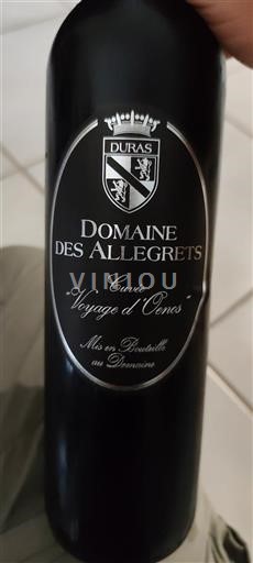 Sud-Ouest Côtes-de-duras Domaine Des Allegrets Voyage d'Oenos 2022
