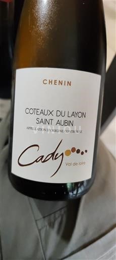 Vallée de la Loire Coteaux-du-layon Cady Chenin 2022