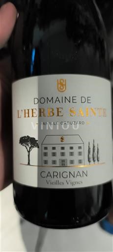Languedoc Minervois Château L'Herbe Sainte Carignan Vieilles Vignes 2023