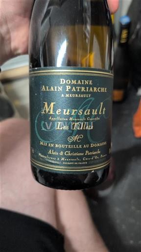 Burgundi Meursault Domaine Alain Patriarche Les Tillets 2010