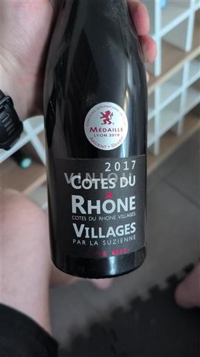 Vale do Ródano Côtes-do-ródano-villages La Suzienne 2017