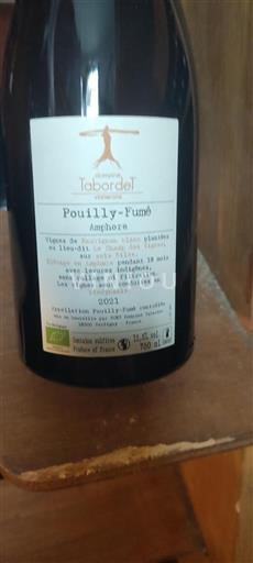 Vallée de la Loire Pouilly-fumé Domaine Tabordet Amphore 2021