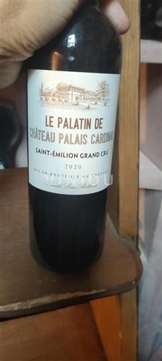 Bordeaux Saint-Émilion Grand Cru Château Palais Cardinal Le Palatin 2020