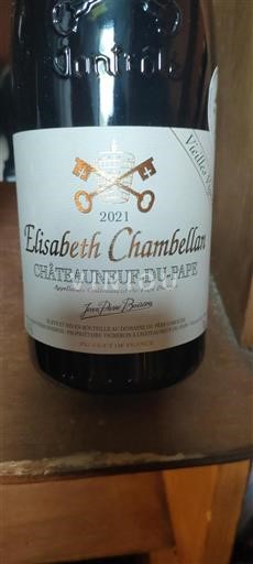 Rhônedalen Châteauneuf-du-Pape Elisabeth Chambellan Vieilles Vignes 2021
