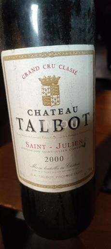 Bordeaux Saint-Julien Grand Cru Château Talbot 2000
