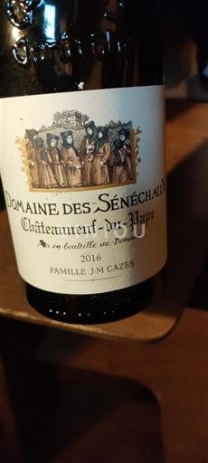 Vin Rouge sec Domaine Des Sénéchaux 2016 France Vallée du Rhône Châteauneuf-du-pape AOC
