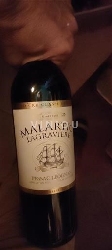 Bordeaux Pessac-Léognan Grand Cru Château Malartic-Lagravière 2001