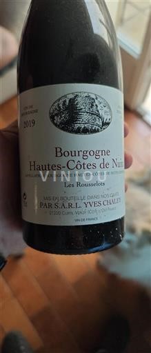 Bourgondië Niet gespecificeerd Grand Cru S.A.R.L. Yves Chaley Les Rousselots 2019