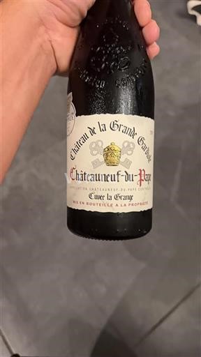 Vin Rouge sec Cuvée la Grange Château La Gardiole Non millésimé France Vallée du Rhône Châteauneuf-du-pape AOC