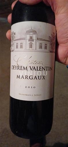 Bordeaux Margaux Château Deyrem Valentin 2010