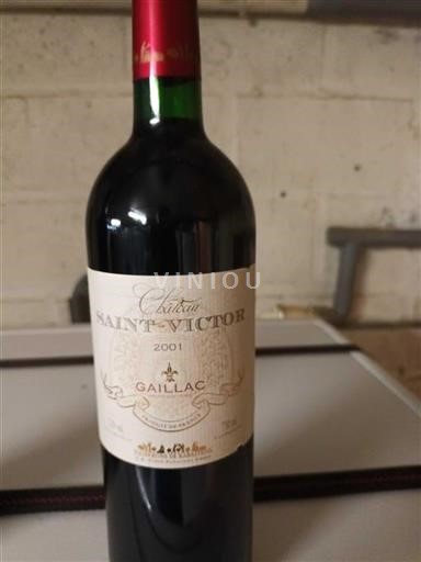 Sud-Ovest Gaillac Château Saint-Victor 2001