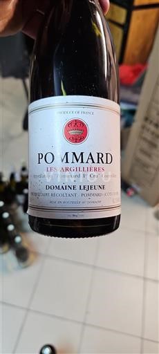 Bourgogne Pommard Premier Cru Domaine Lejeune Les Argillières 2001