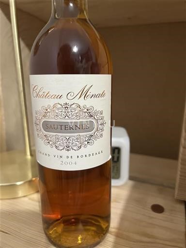 Bordeaux Sauternes Château Ménate 2004