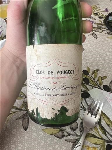 Burgundija Clos-de-vougeot Grand Cru La Maison du Bourgogne 1971