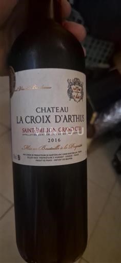 Bordeaux Saint-Émilion Grand Cru Grand Cru Château La Croix Arthus 2016