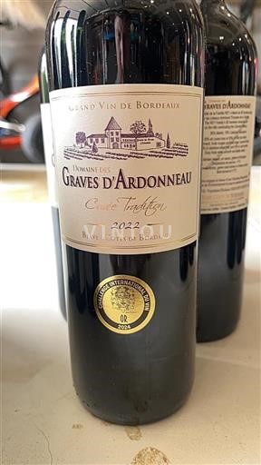 Bordeaux Blaye-côtes-de-bordeaux Domaine Des Graves Ardonneau Tradition 2022